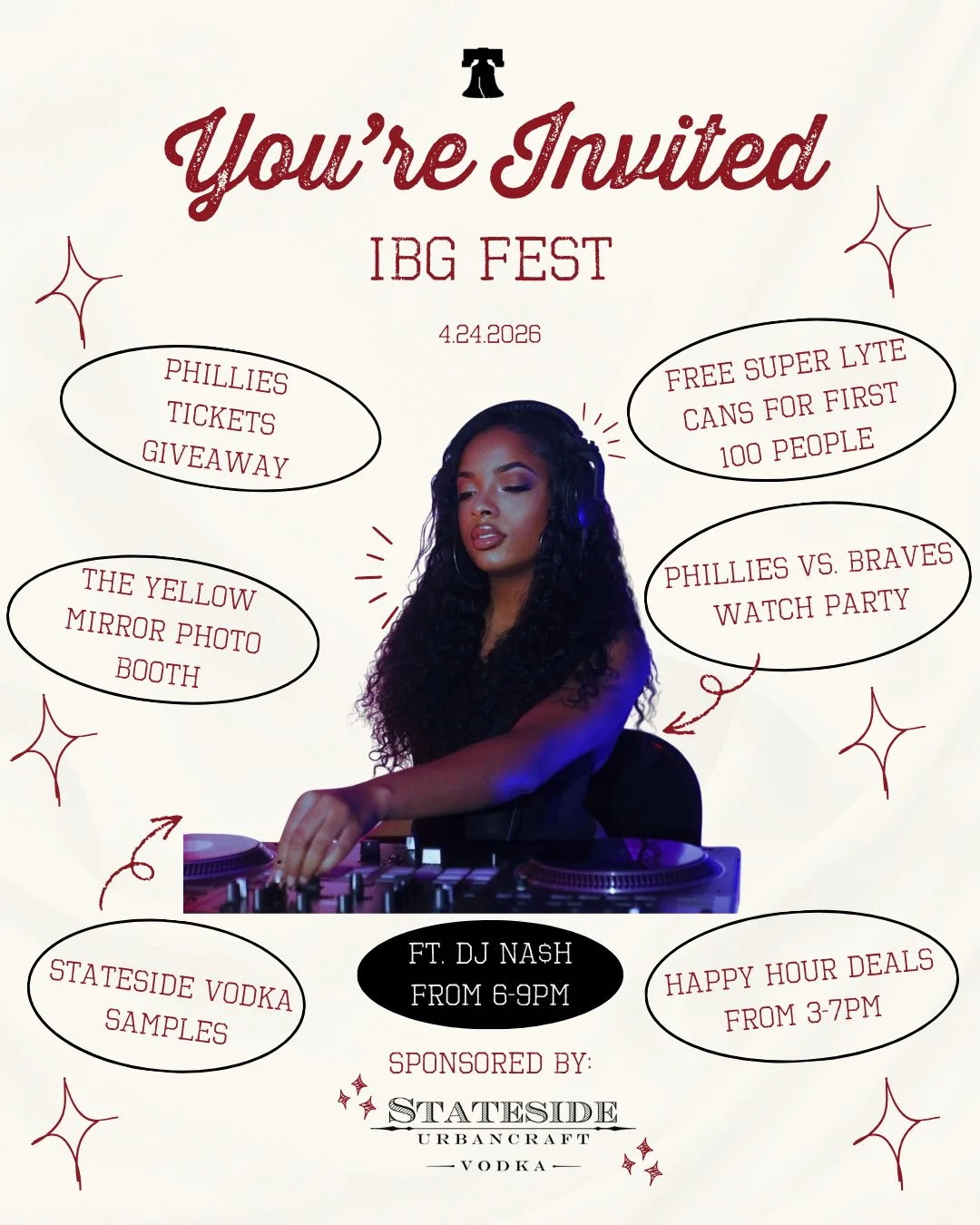 Final surprise unlocked...DJ Na$h will be taking over IBG Fest! Don't be late ✨🎶