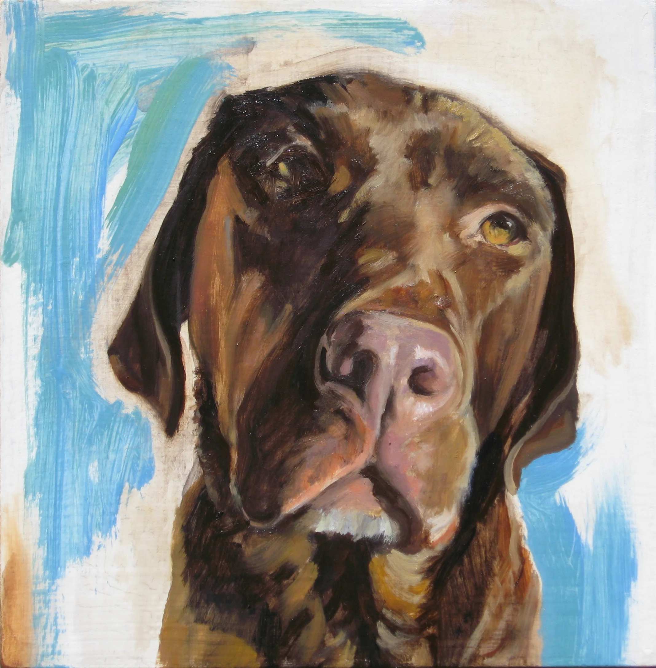 Godiva 9 x 9In. oil on panel SOLD
