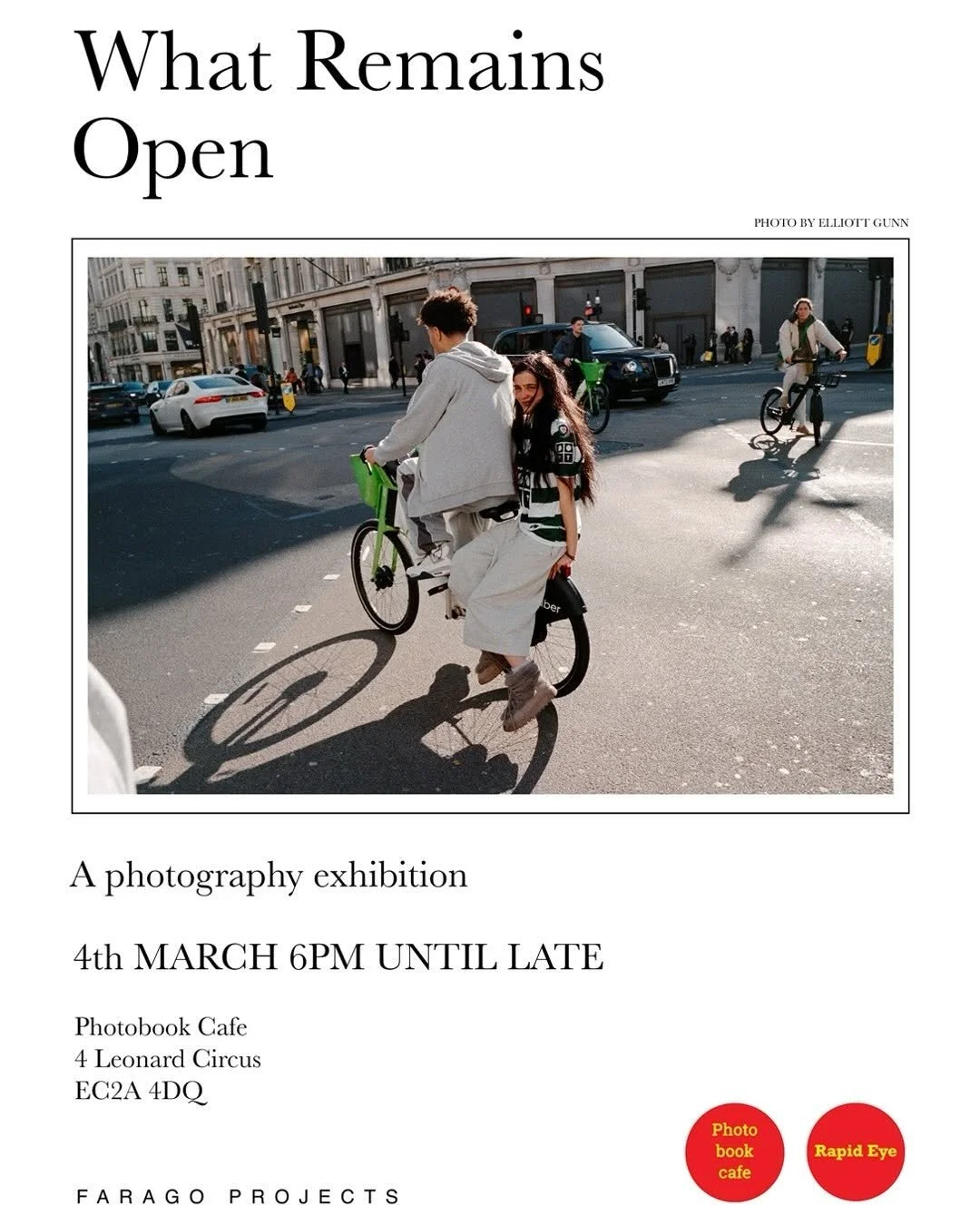 Showing with Farago Projects at Photo Book Café: What Remains Open