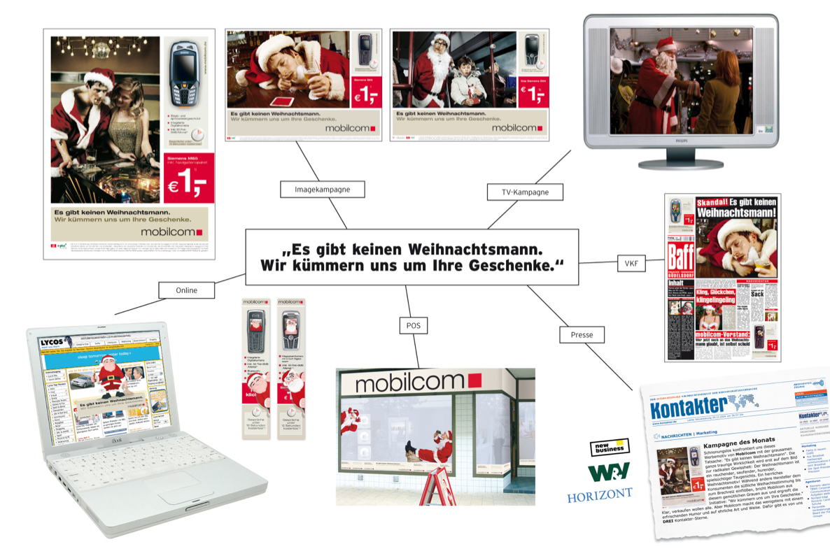 Eine Idee für alle Kanälen: 100% Aufmerksamkeit garantiert, 430.000 Neukunden auch.