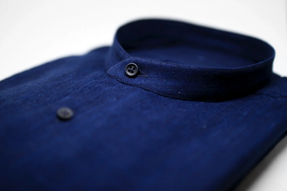 Newsletter 1/2018: Hemden mit Japanischen Indigo Stoff