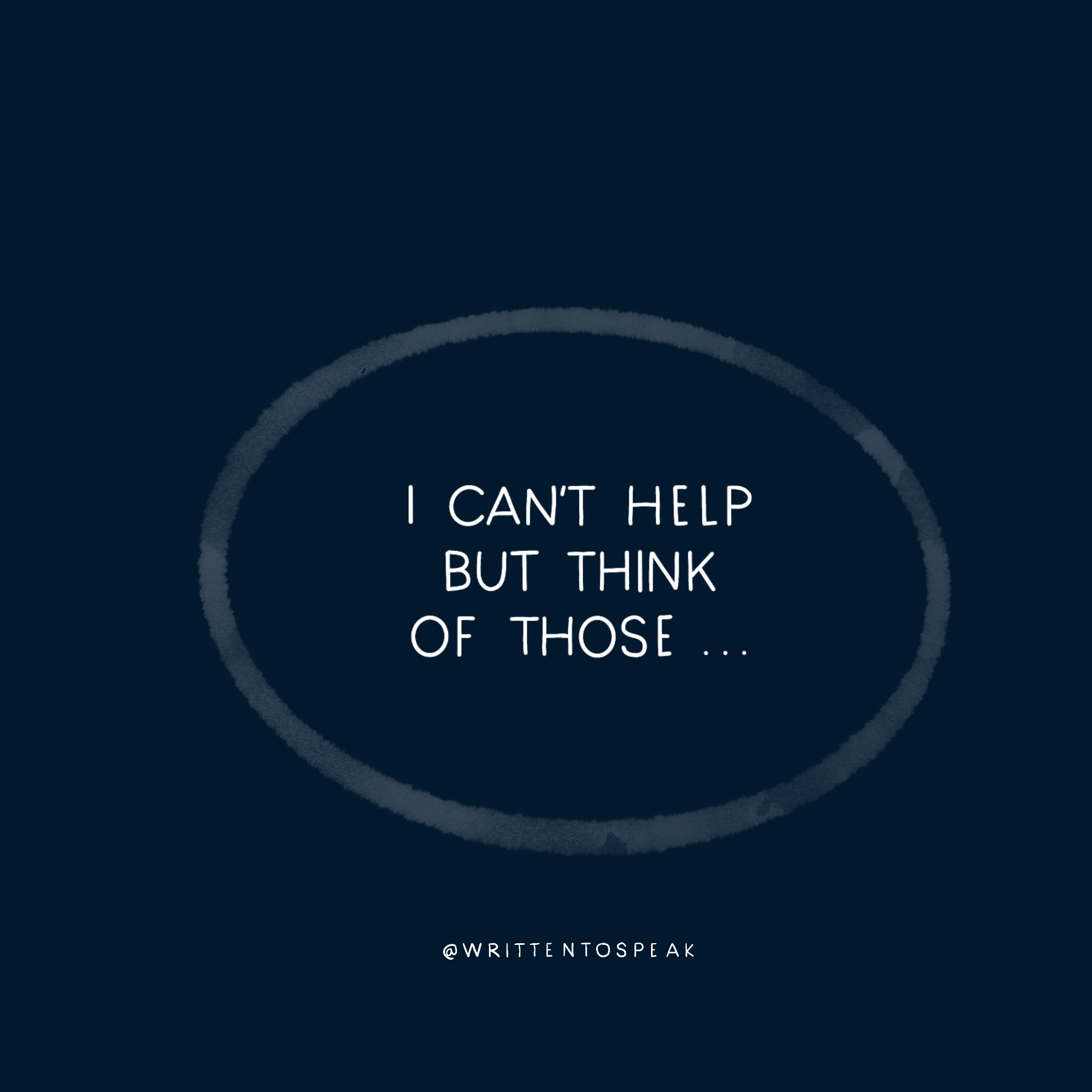 i can't help but think of those ... 