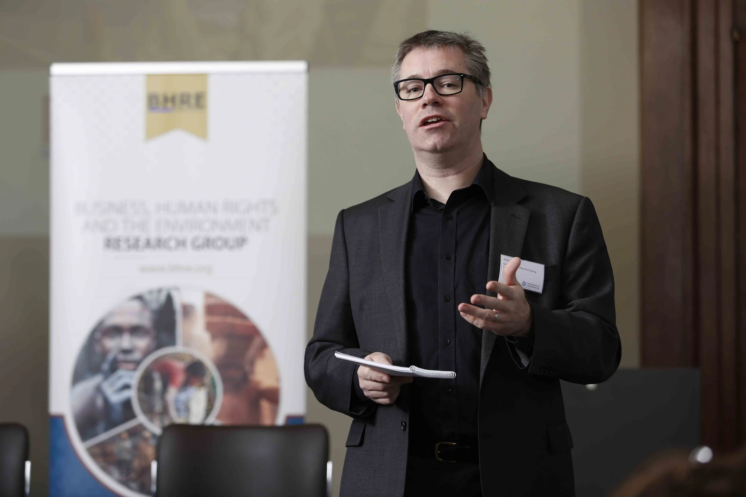 andy davies, director of electronics watch opening the symposium