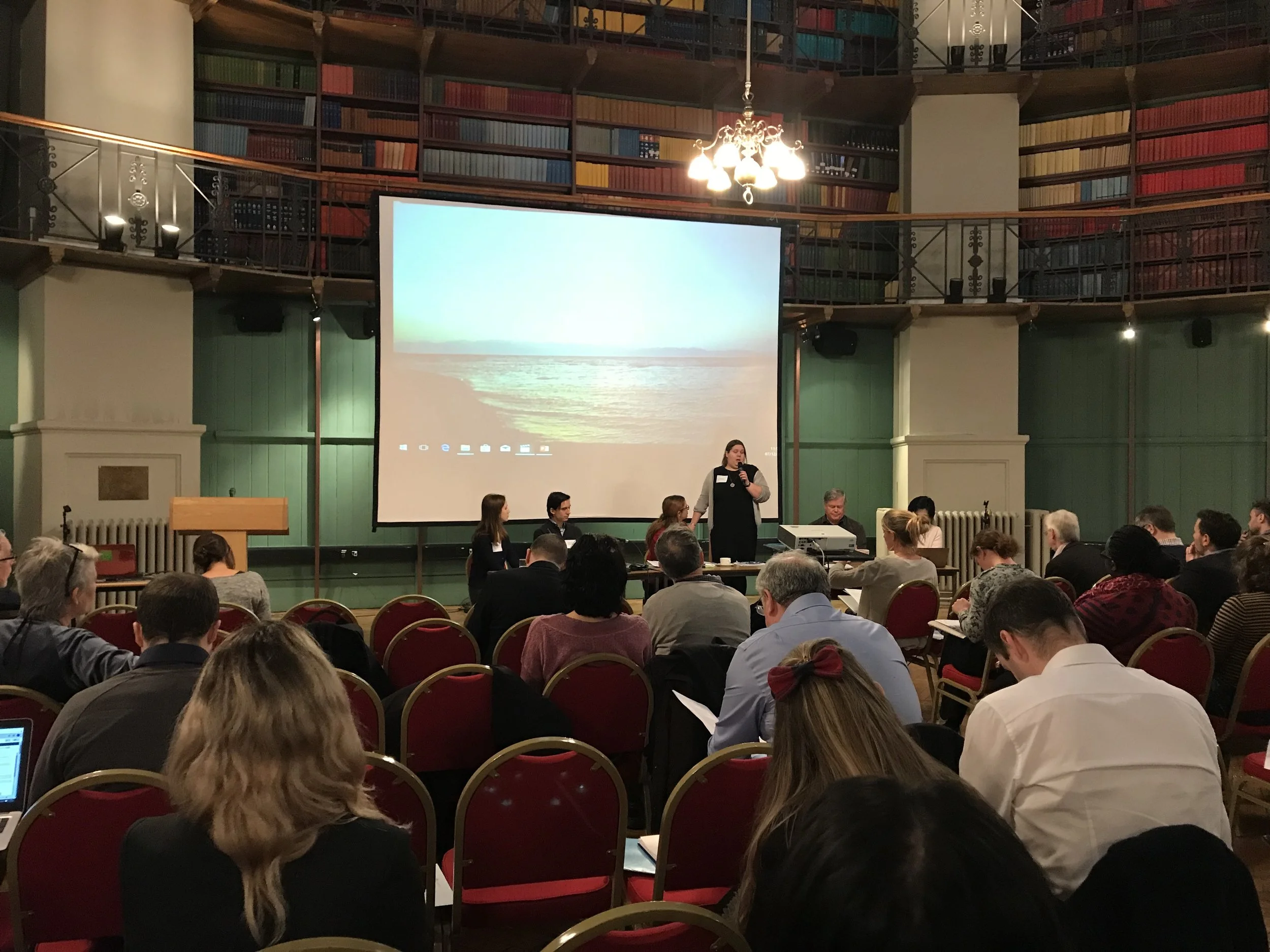 Dr. Johanna Hoekstra moderator at the Electronics Watch Annual Conference 2017, Queen Mary University, London.