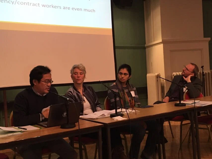  Electronics Watch Annual Conference 2017: Ending Precarious Labour – Public Buyers’ Role in Protecting the Rights of Electronics Workers, Queen Mary University, London.