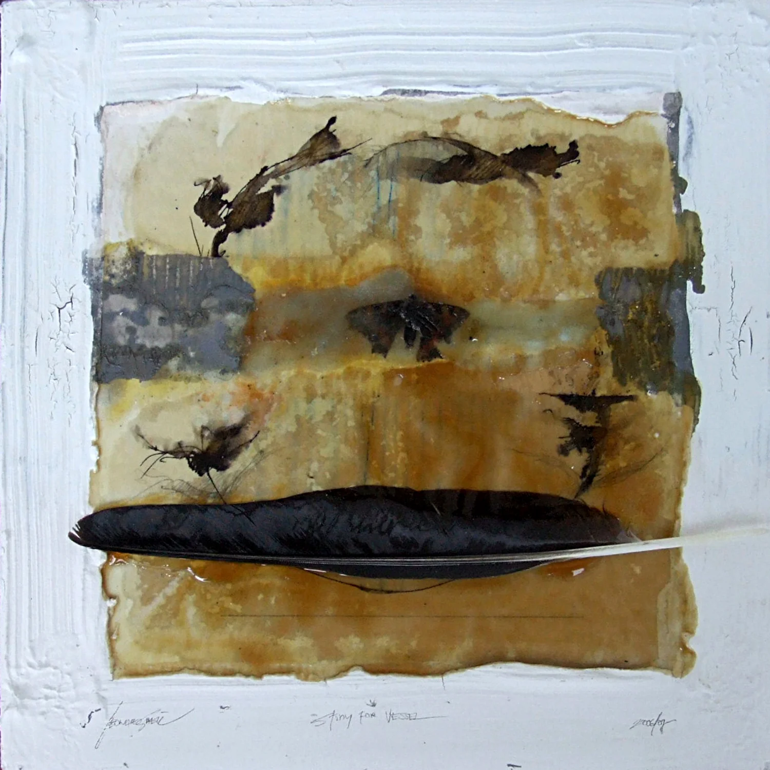 Small study for vessel m/m on board 30x30cm 2007