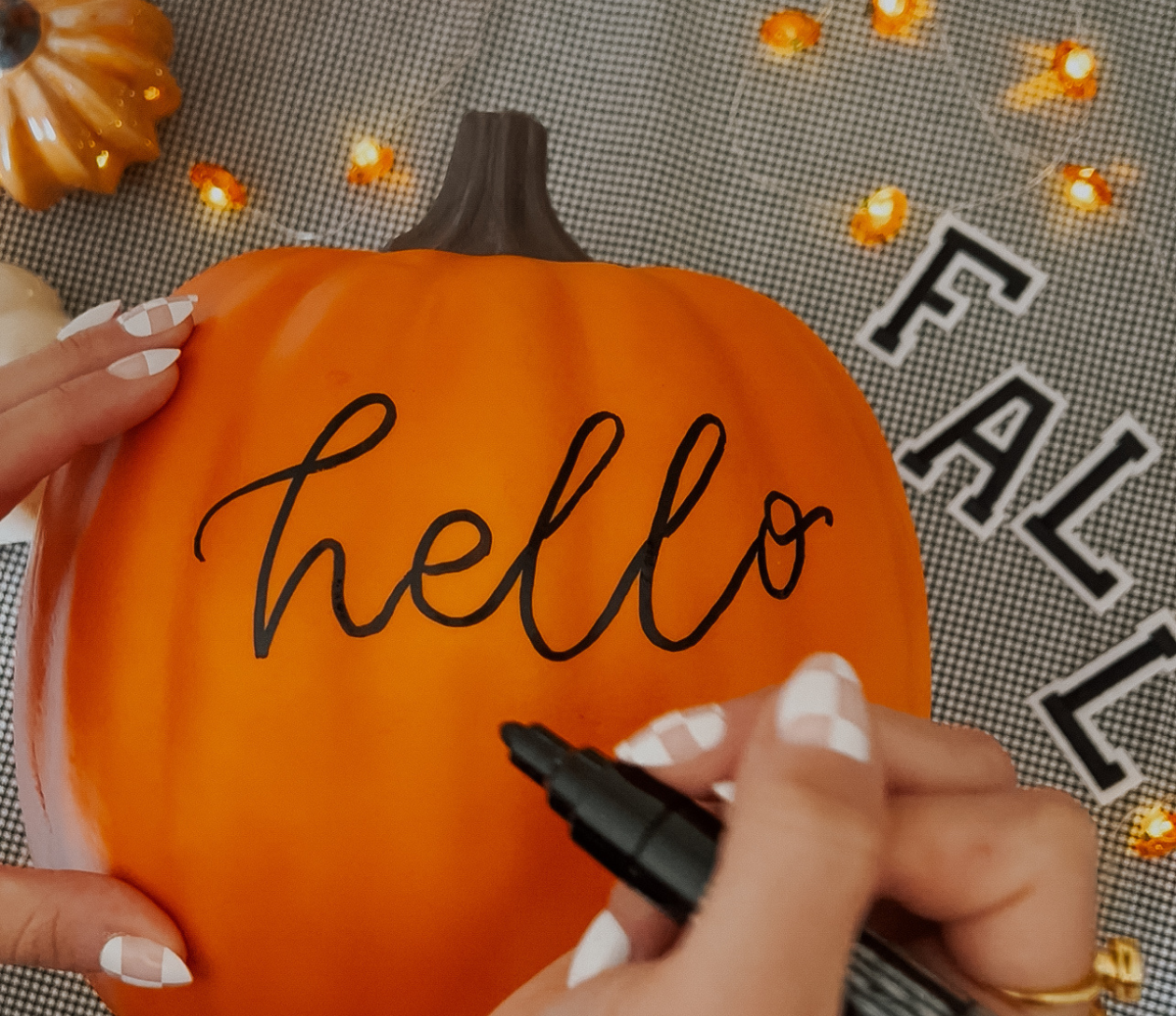 Modern Calligraphy and Pumpkin Lettering