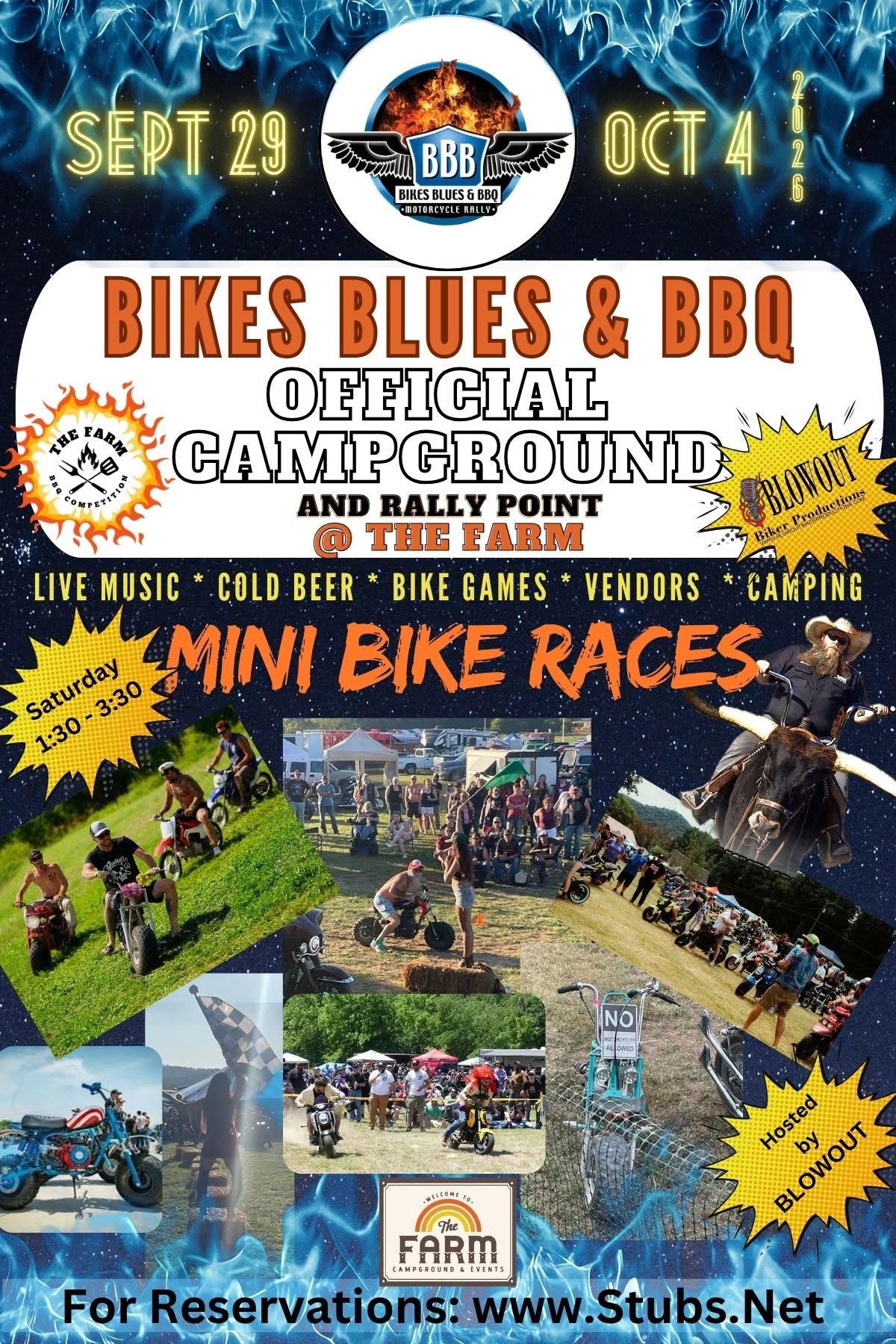Bikes Blues and BBQ 2026 The Farm Campground