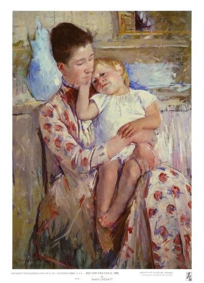 Mary Cassatt, "Mother and Child" (1890)