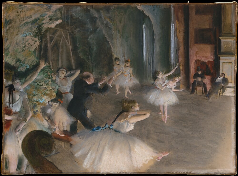 Edgar Degas, "The Rehearsal Onstage" (c. 1874)