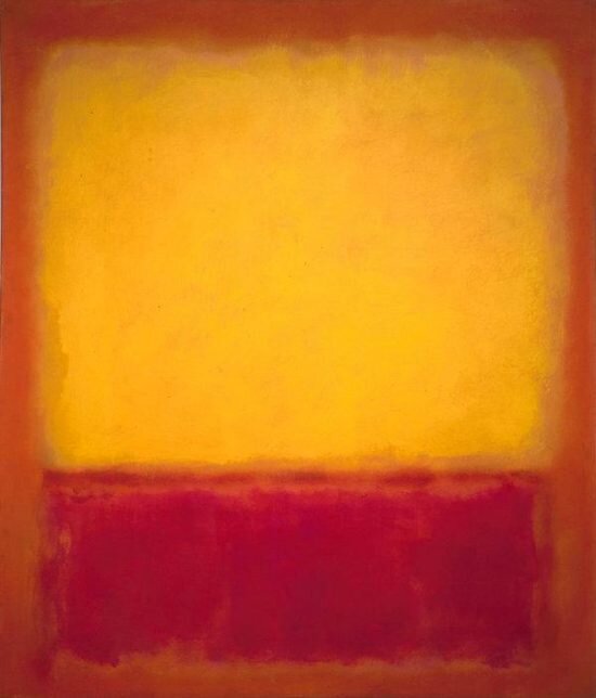 Mark Rothko, "Yellow Over Purple" (1956)