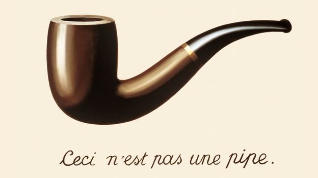 René Magritte, "The Treachery of Images" (1929)