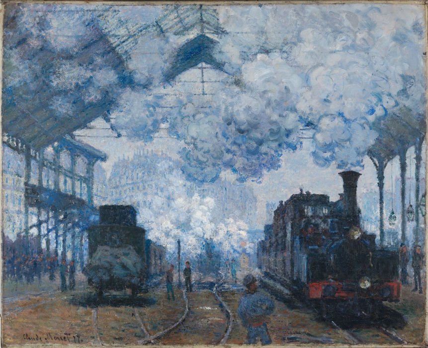 Claude Monet, "The Gare Saint-Lazare: Arrival of a Train" (1877)