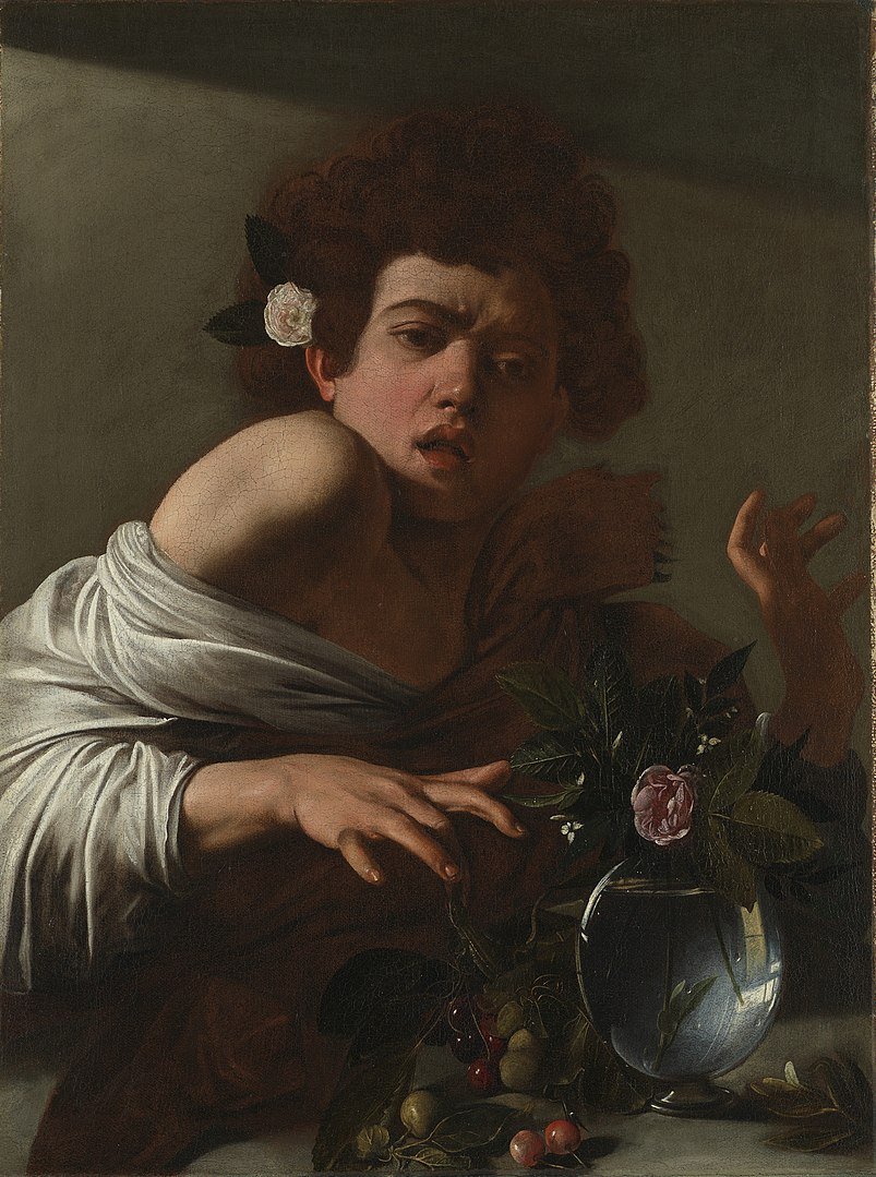 Caravaggio, "Boy Bitten by a Lizard," (1594–1596)