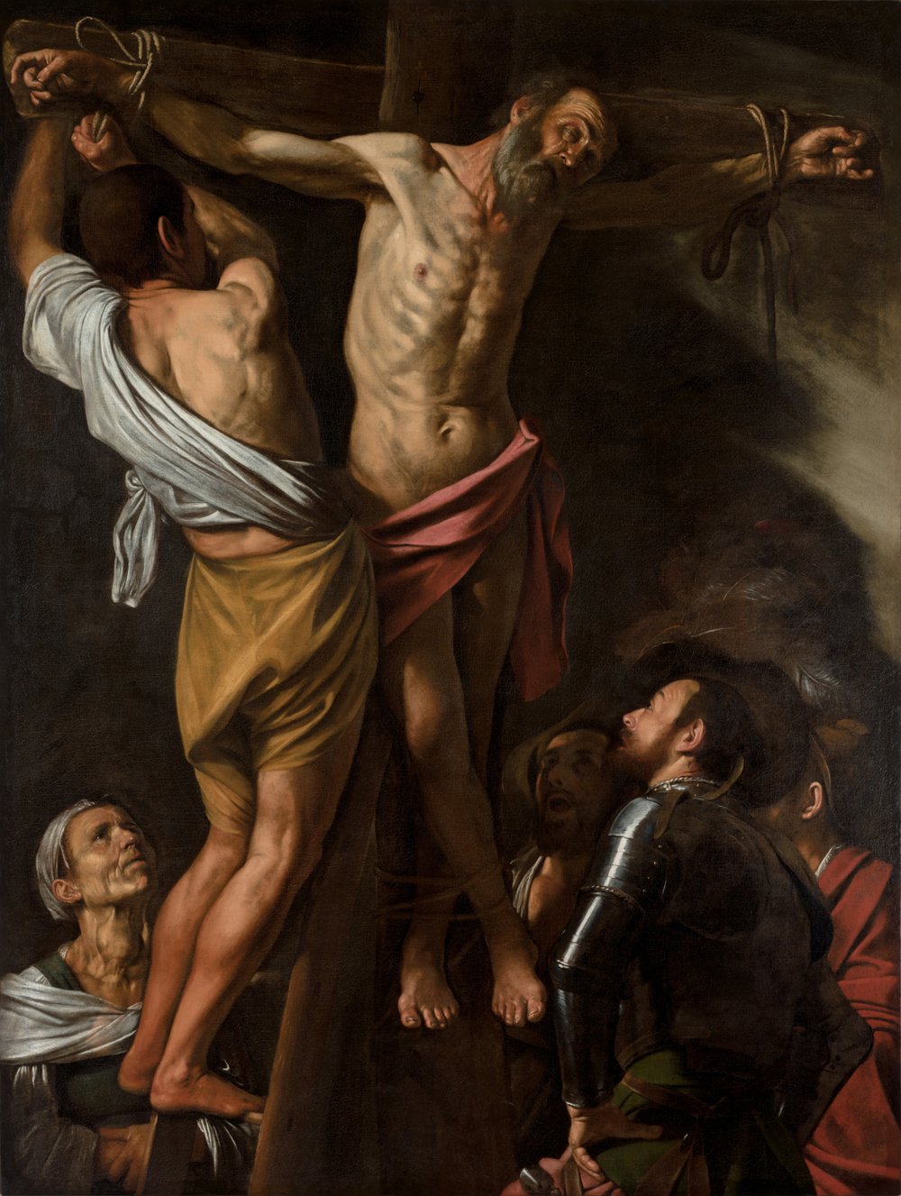 Caravaggio, "The Crucifixion of Saint Andrew" (1607)