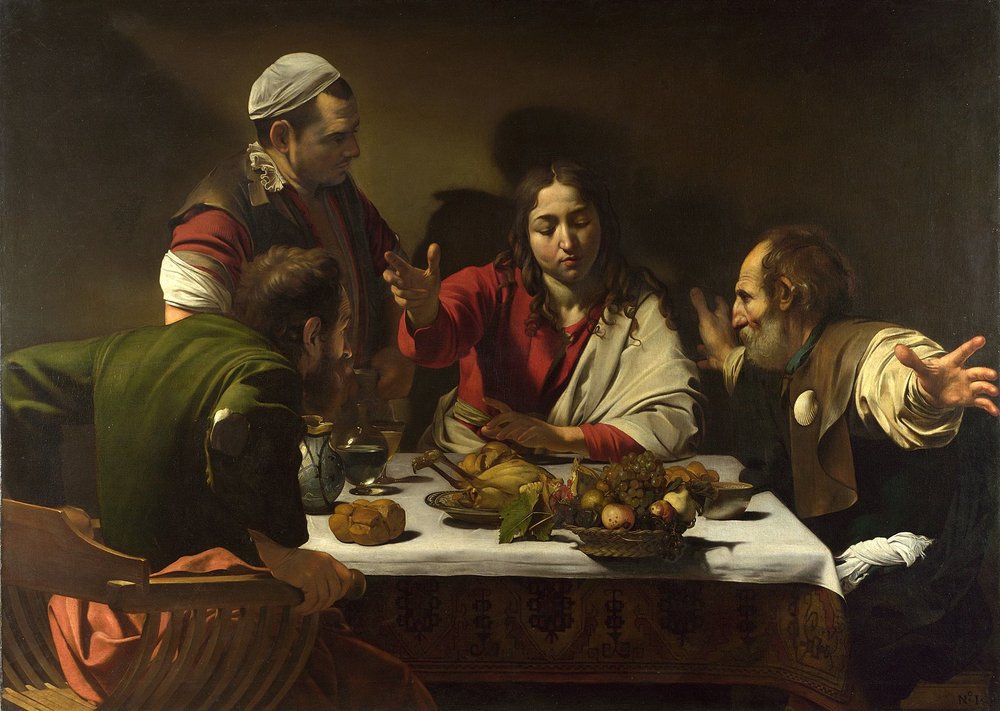 Caravaggio, "Supper at Emmaus" (1601)