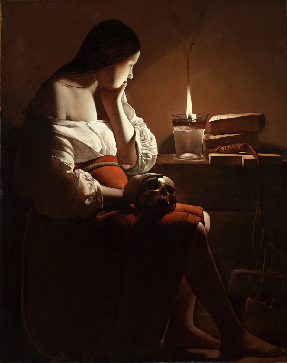 Georges De La Tour, "Magdalene with the Smoking Flame" (c. 1640)