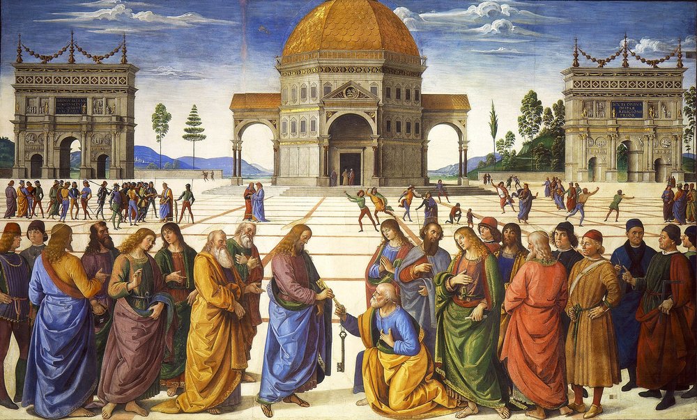 Pietro Perugino, "The Delivery of the Keys to Saint Peter" (1481-82)