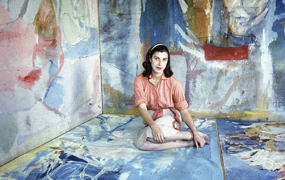 Helen Frankenthaler in her studio, 1956.