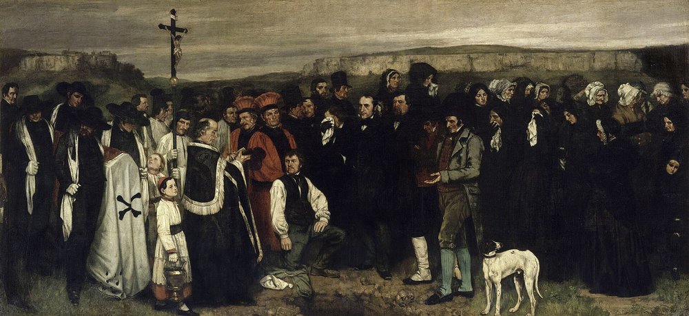 Gustave Courbet, "A Burial at Ornans" (1849-50)