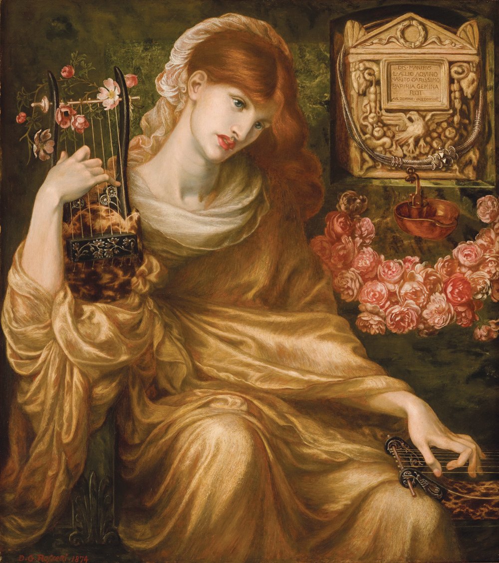 Dante Gabriel Rossetti, "The Roman Widow" (1874)