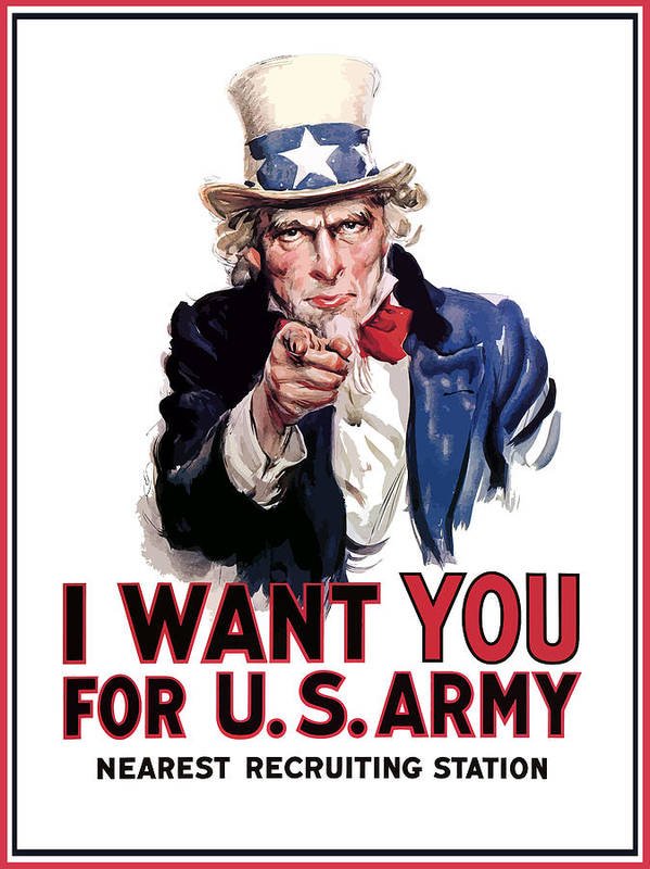 James Montgomery Flagg, "I Want You for U.S. Army" poster (1917)