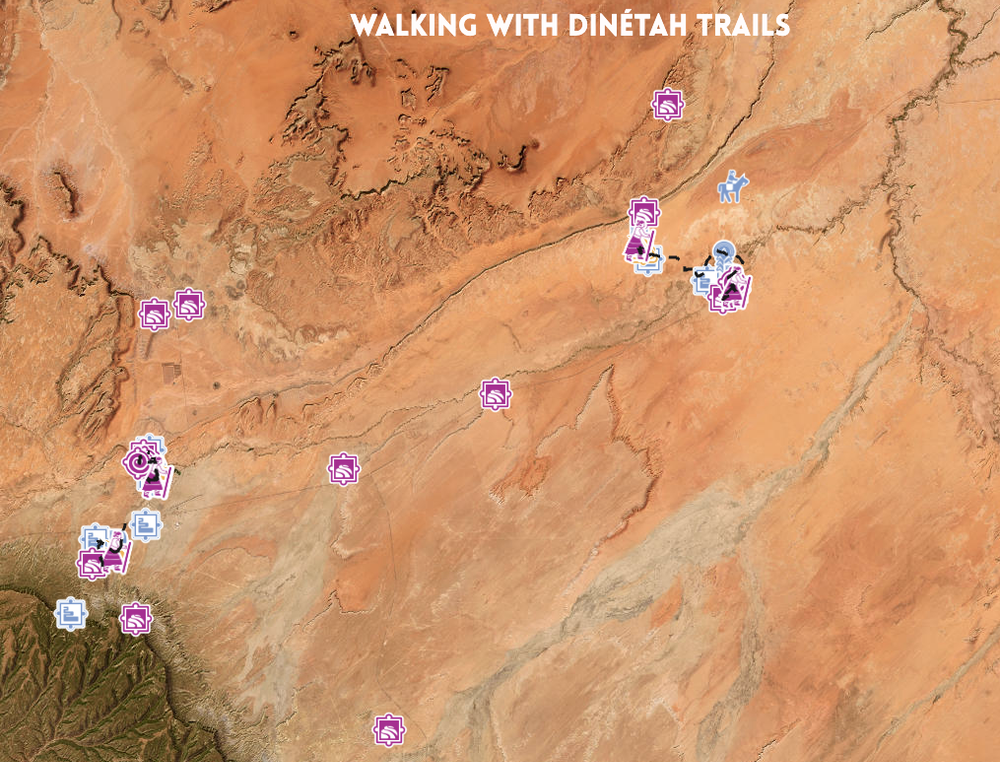 Walking with Dinétah map