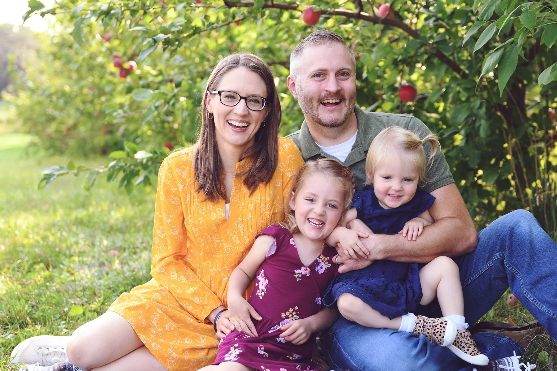 Fall photos in the orchard are back!  