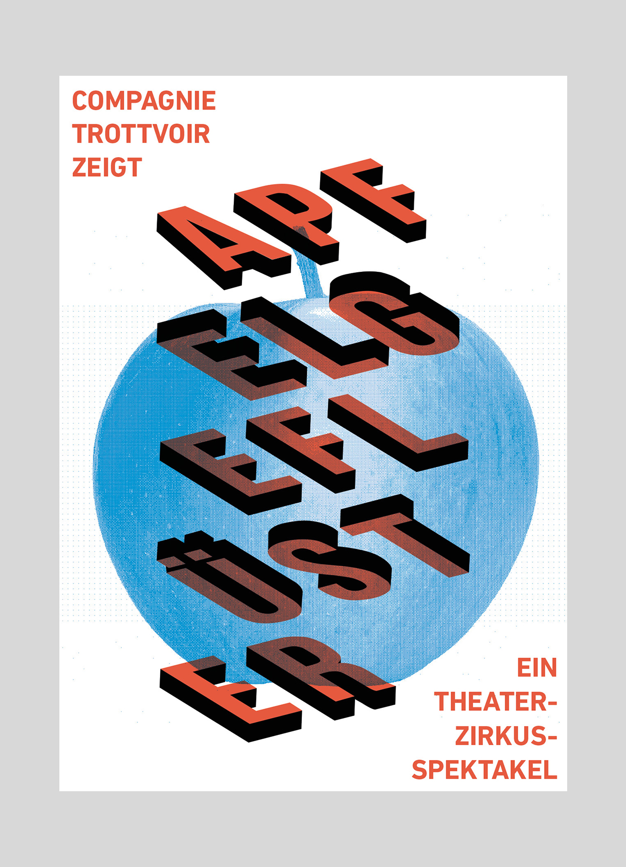 Compagnie Trottvoir – Apfelgeflüster | 2015 Zirzensisches Strassentheater, Programm mit Artistik, Musik und Theater.