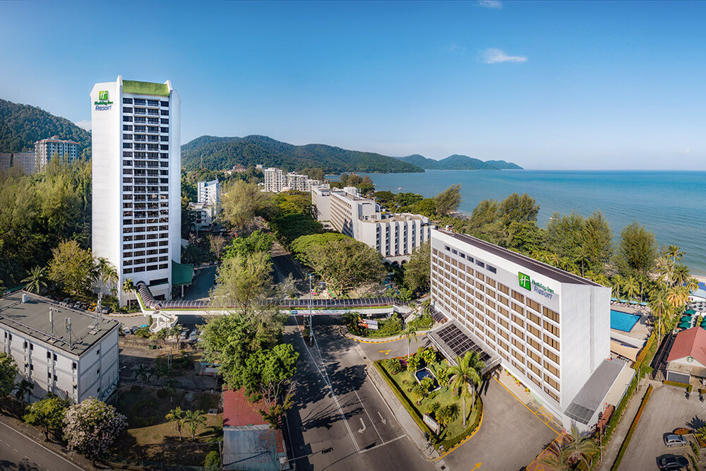 Aerial hotel building photography in Penang Malaysia