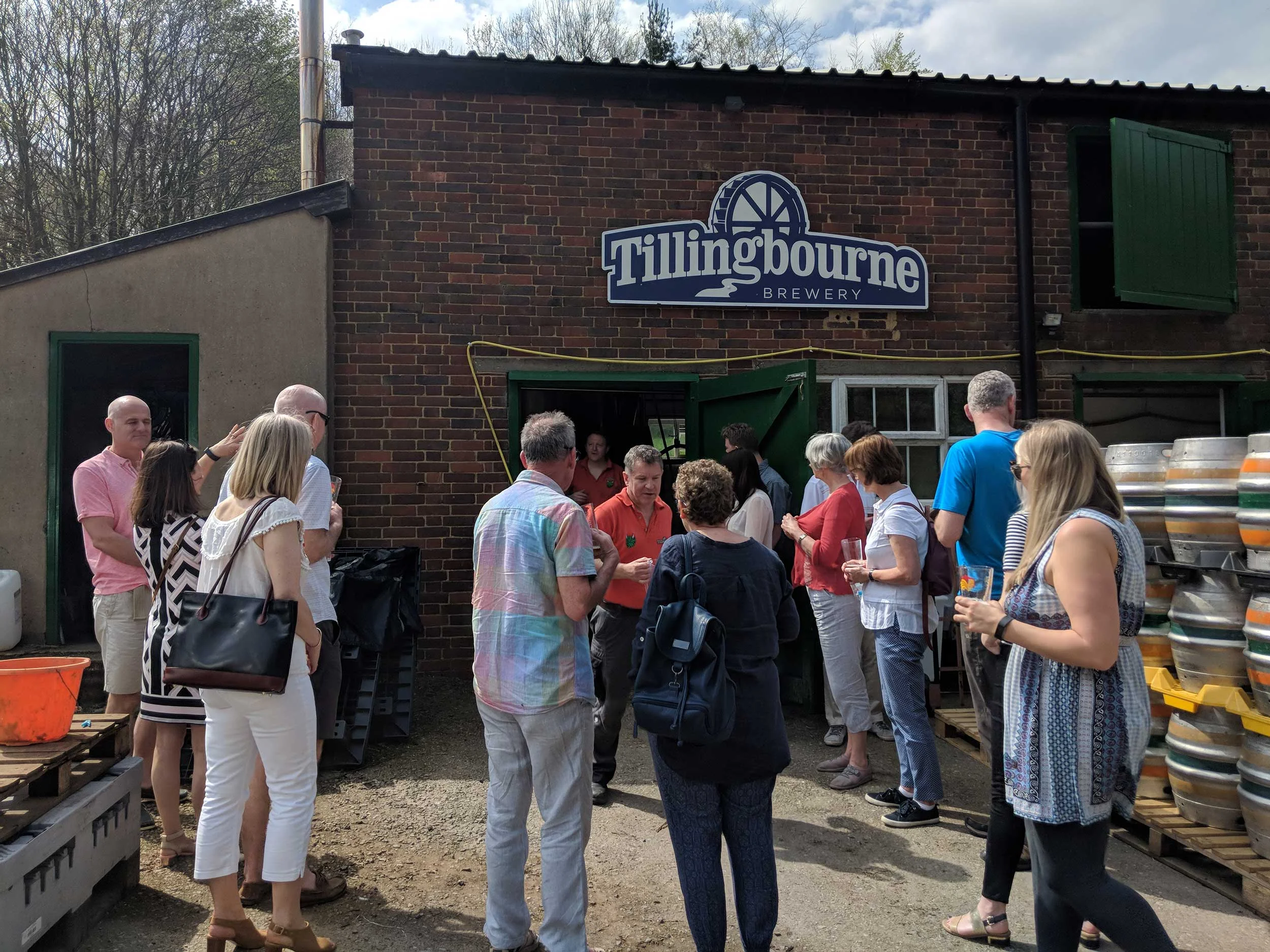 Brewery tour at Tillingbourne Brewery
