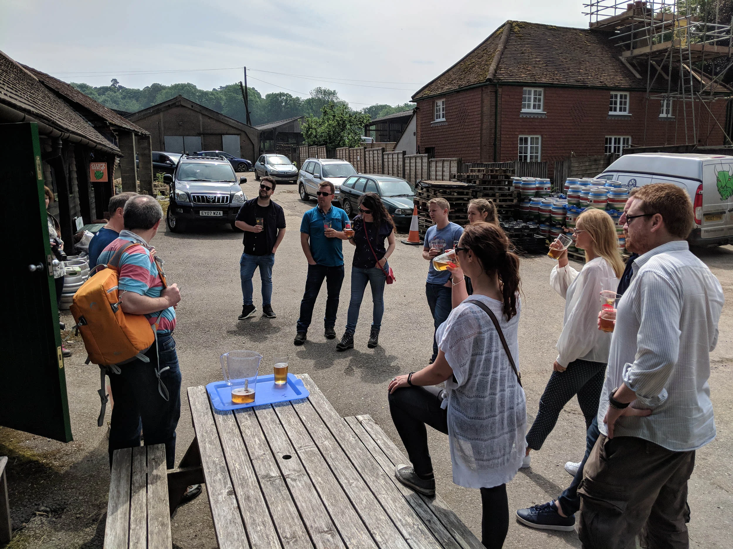 Brewery tour at Tillingbourne Brewery