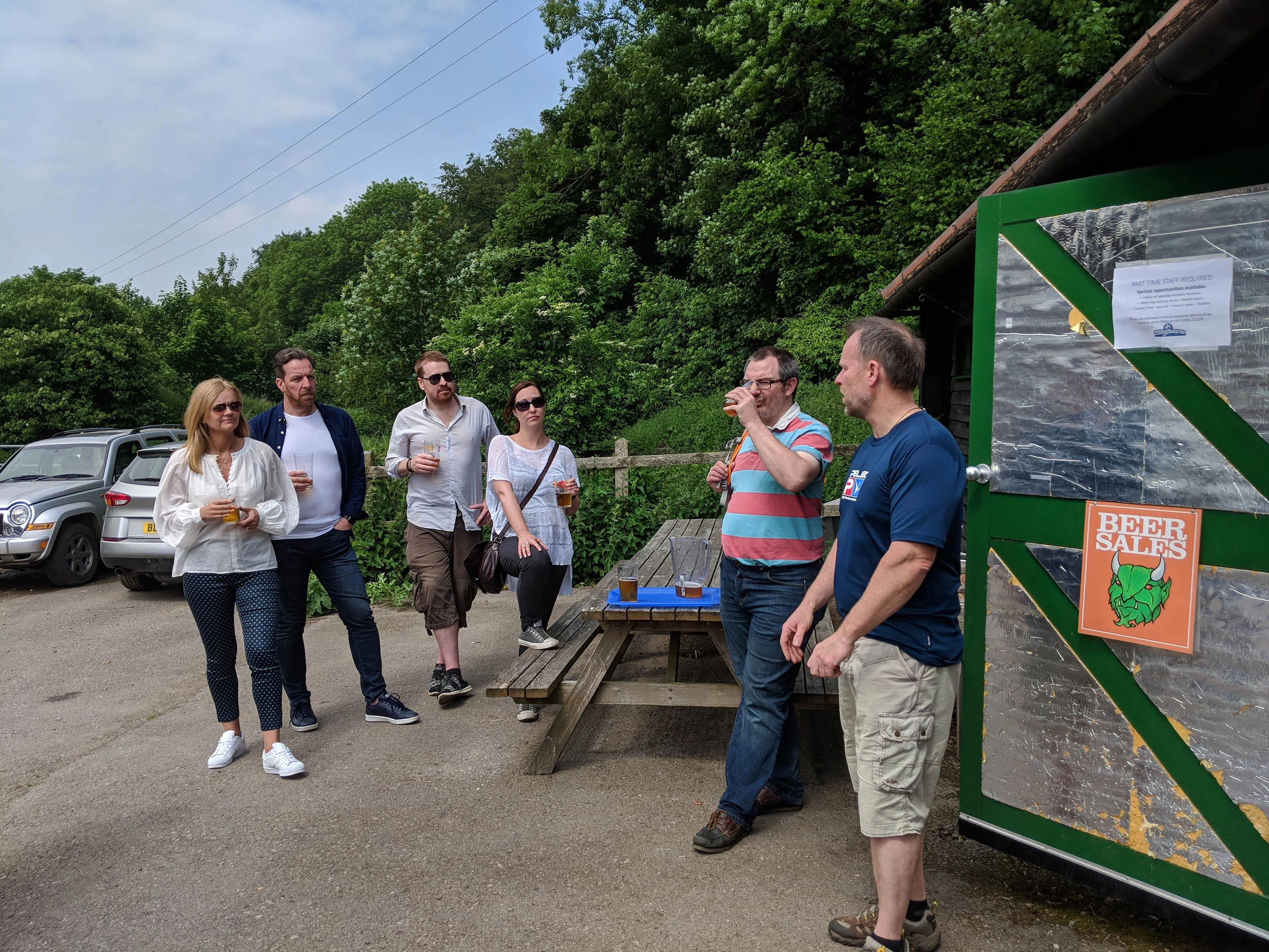 Brewery tour at Tillingbourne Brewery