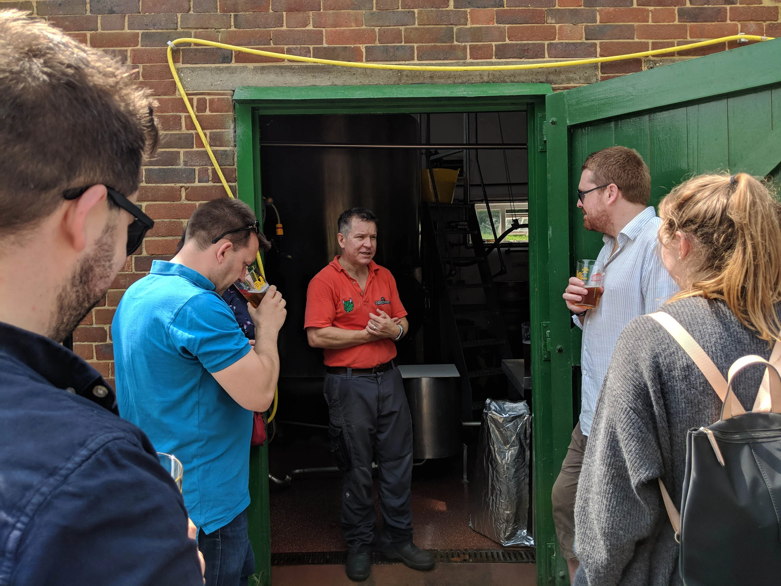 Brewery tour at Tillingbourne Brewery