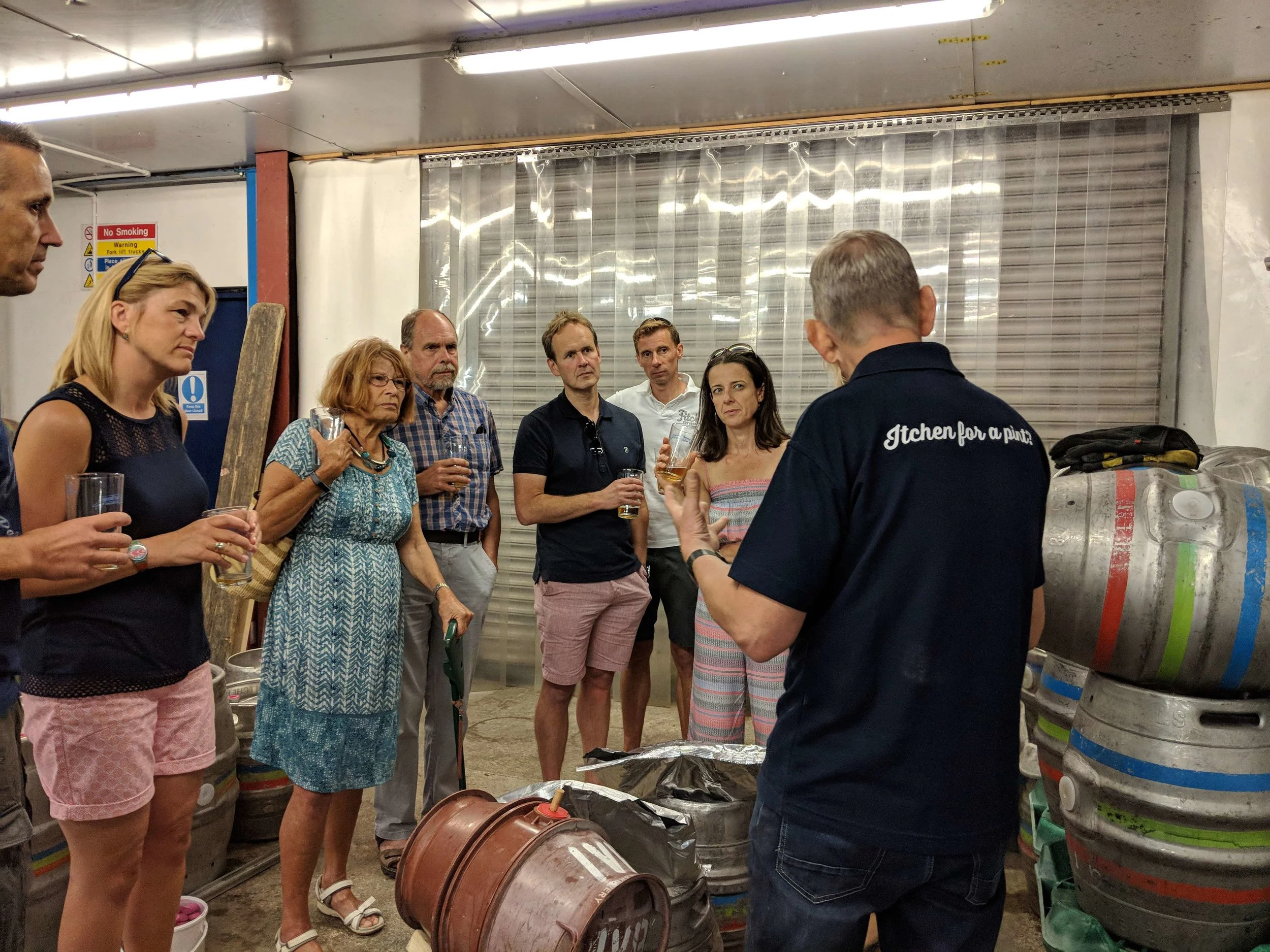 Beer tasting at Itchen Valley Brewery