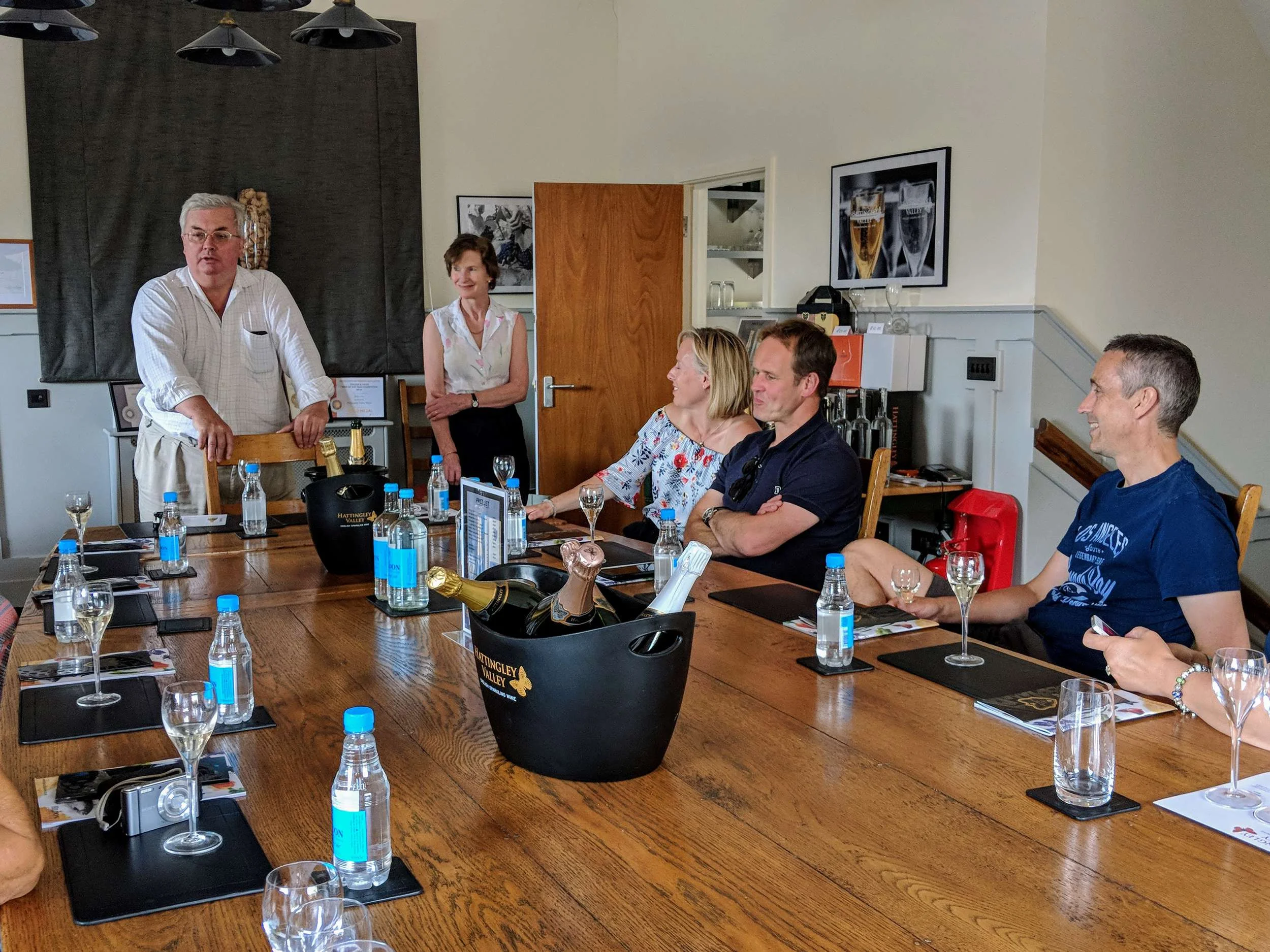 Wine tasting at Hattingley Valley Wines