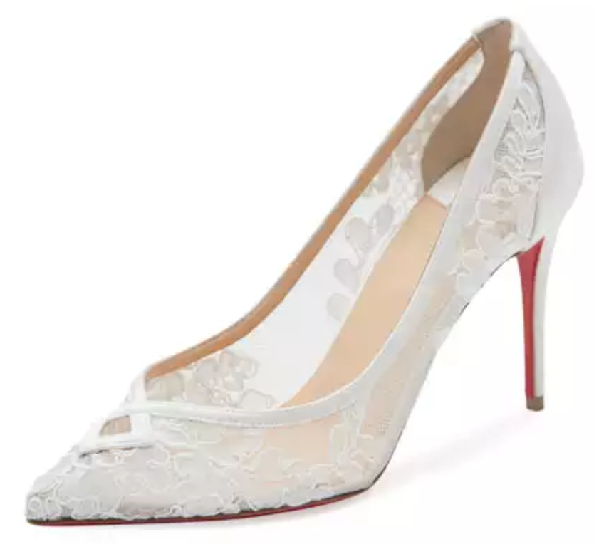Christian Louboutin Neoalto Lace 85mm Red Sole Pump