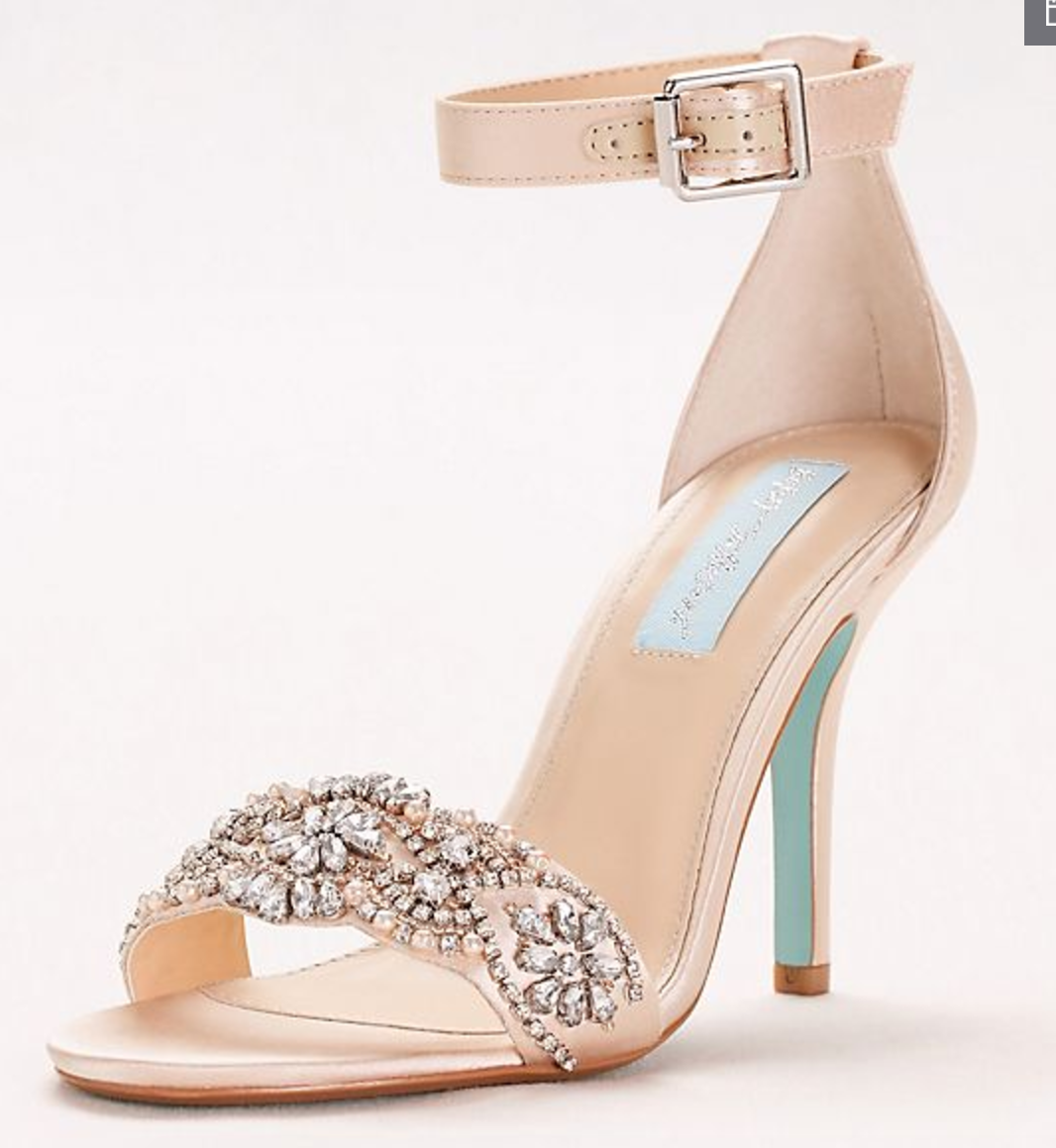 Blue by Betsey Johnson Embellished High Heel Sandals