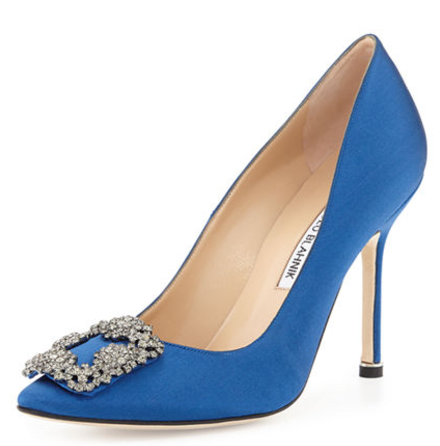 Manolo Blahnik Hangisi 105mm Satin Pump