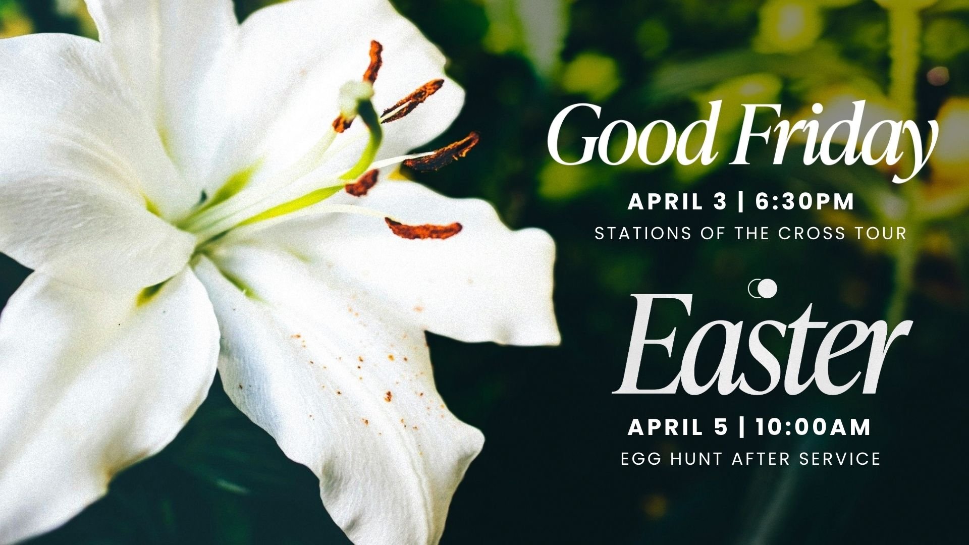 Good Friday &amp; Easter Sunday