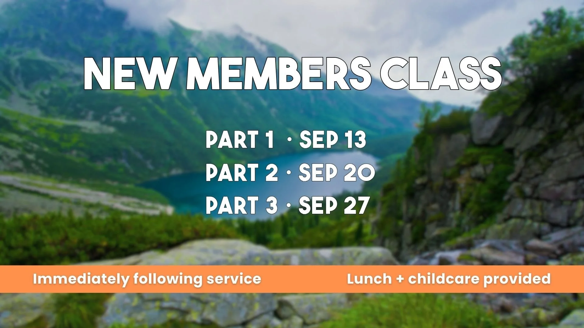 New Members Class  
