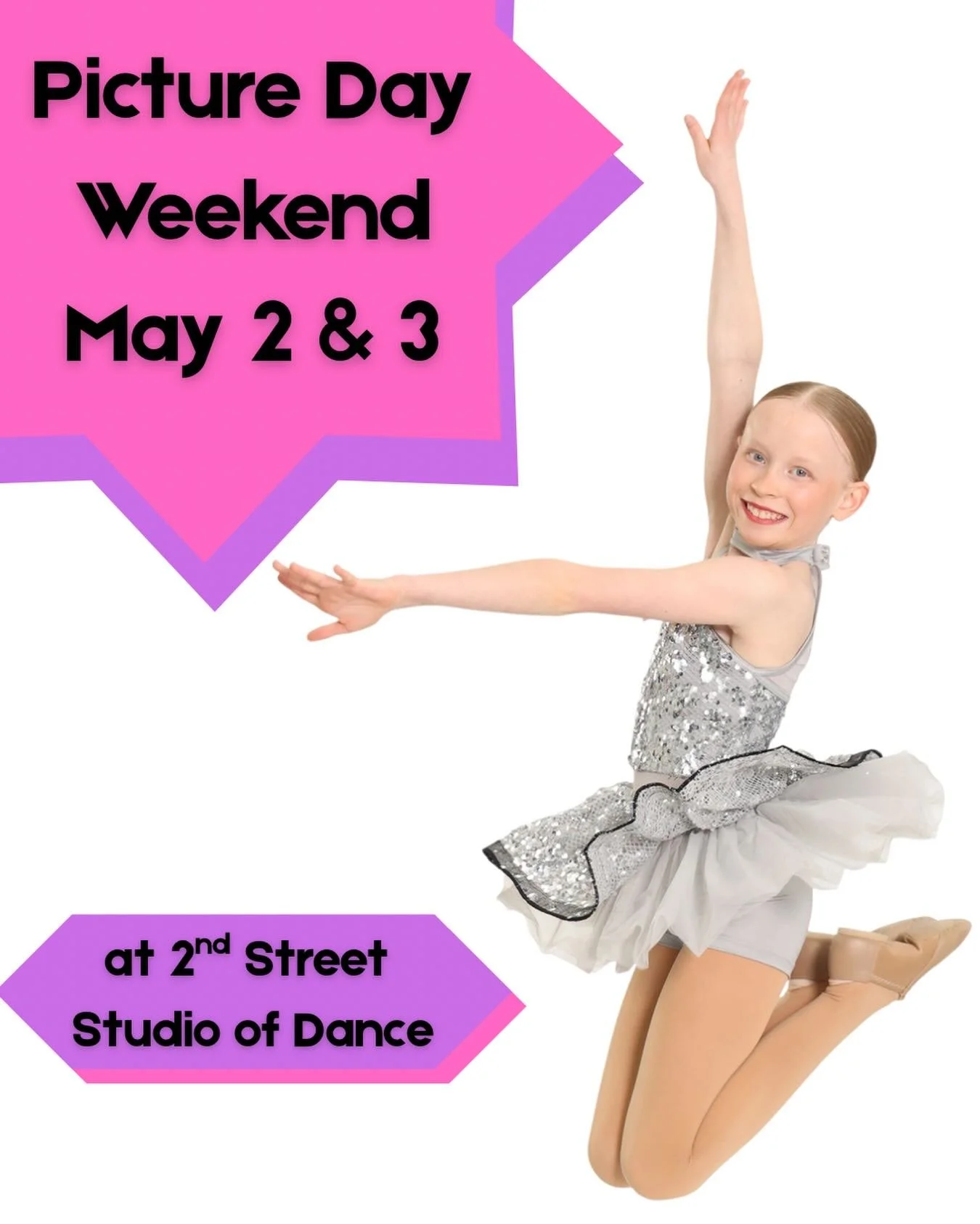 Picture Day Weekend at the studio is coming up May 2-3! 📸🌟💃🏻Sign up at: 
https://portraitefxbynorthstar.simplybook.me/v2/#book/count/1/

#2ndstreetdance #pictureday #dancephotos #dancephotoshoot