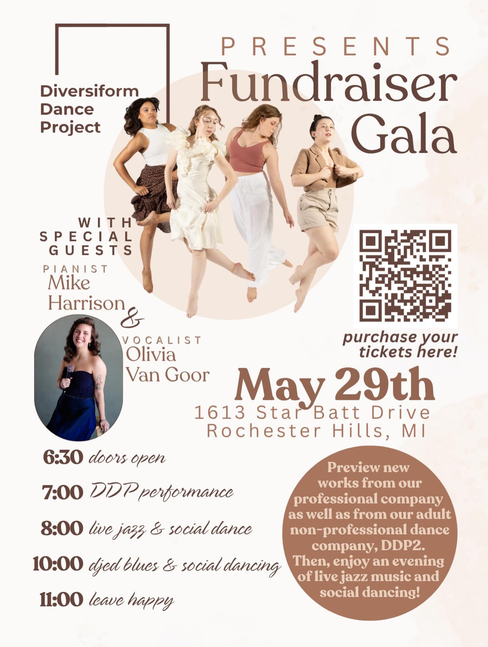What are your weekend plans? Come support the arts! 

@diversiform_dance_project&rsquo;s Gala Fundraiser is tomorrow Friday, May 29th! A night of live dance, live music, hors d&rsquo;oeuvres, and social dancing!  Dress is formal/semi-formal. 

At @2n