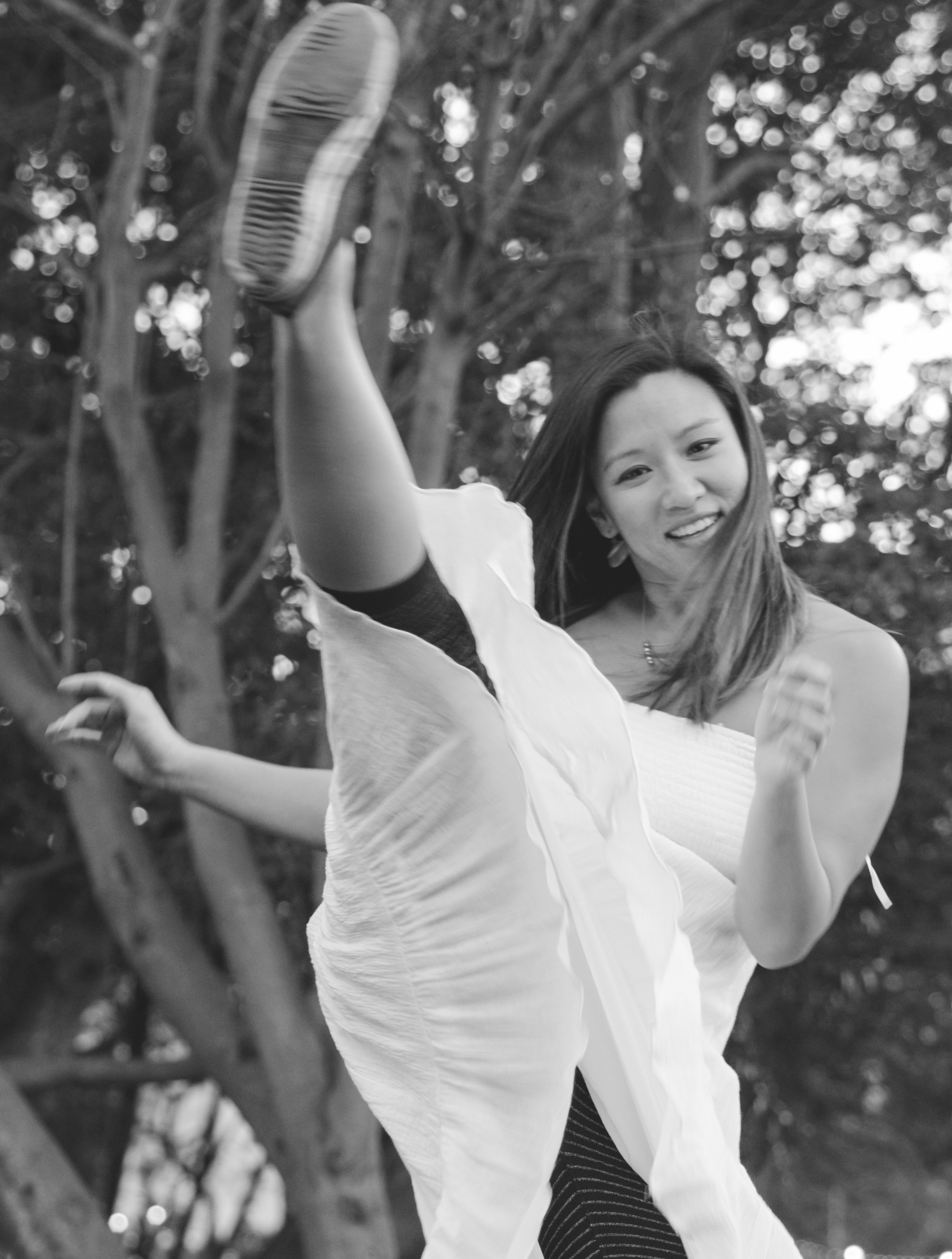 White Dress Photoshoot at Lake Merritt, Oakland by Cybil A. Fresnido-Patz