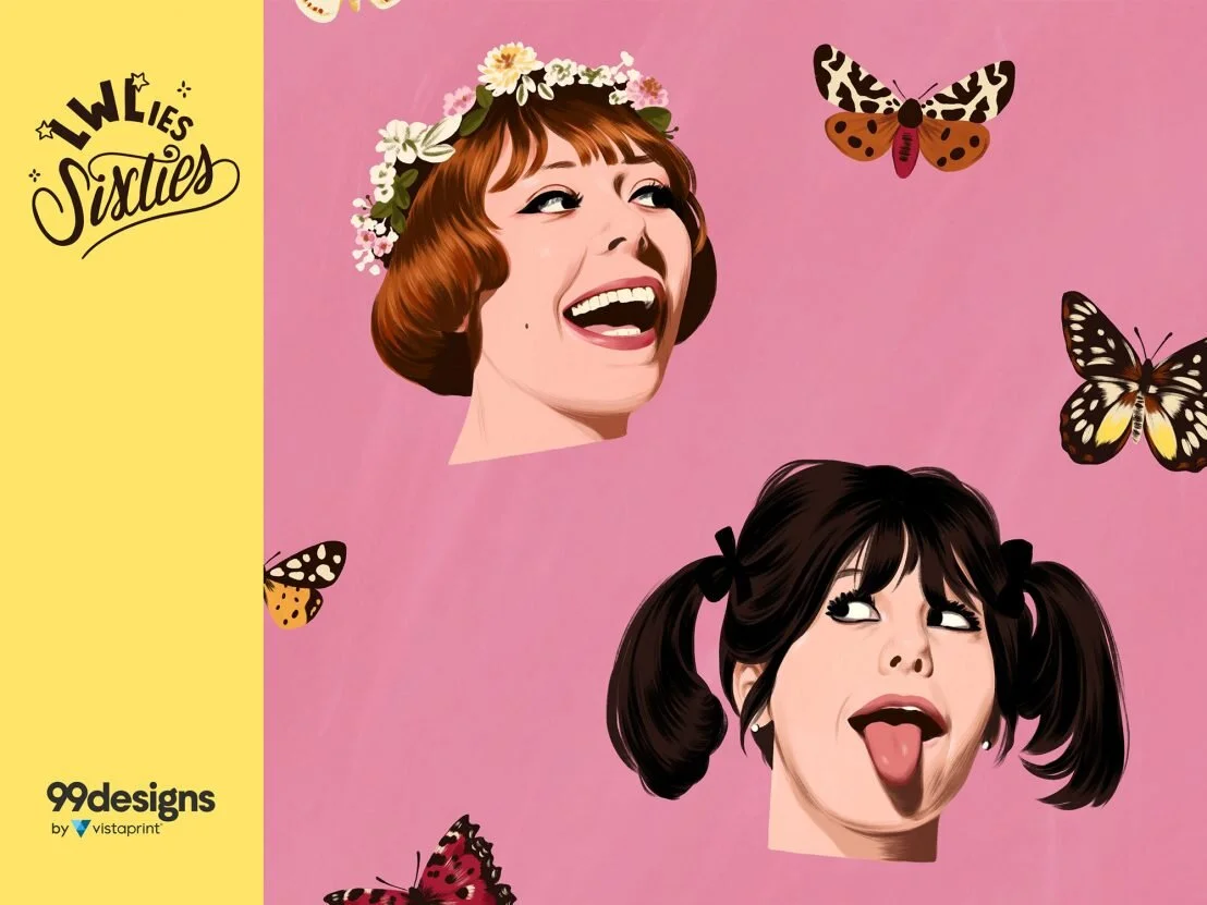 LWLies Sixties - a new partnership with 99designs by Vistaprint that pays tribute to great design of the past 