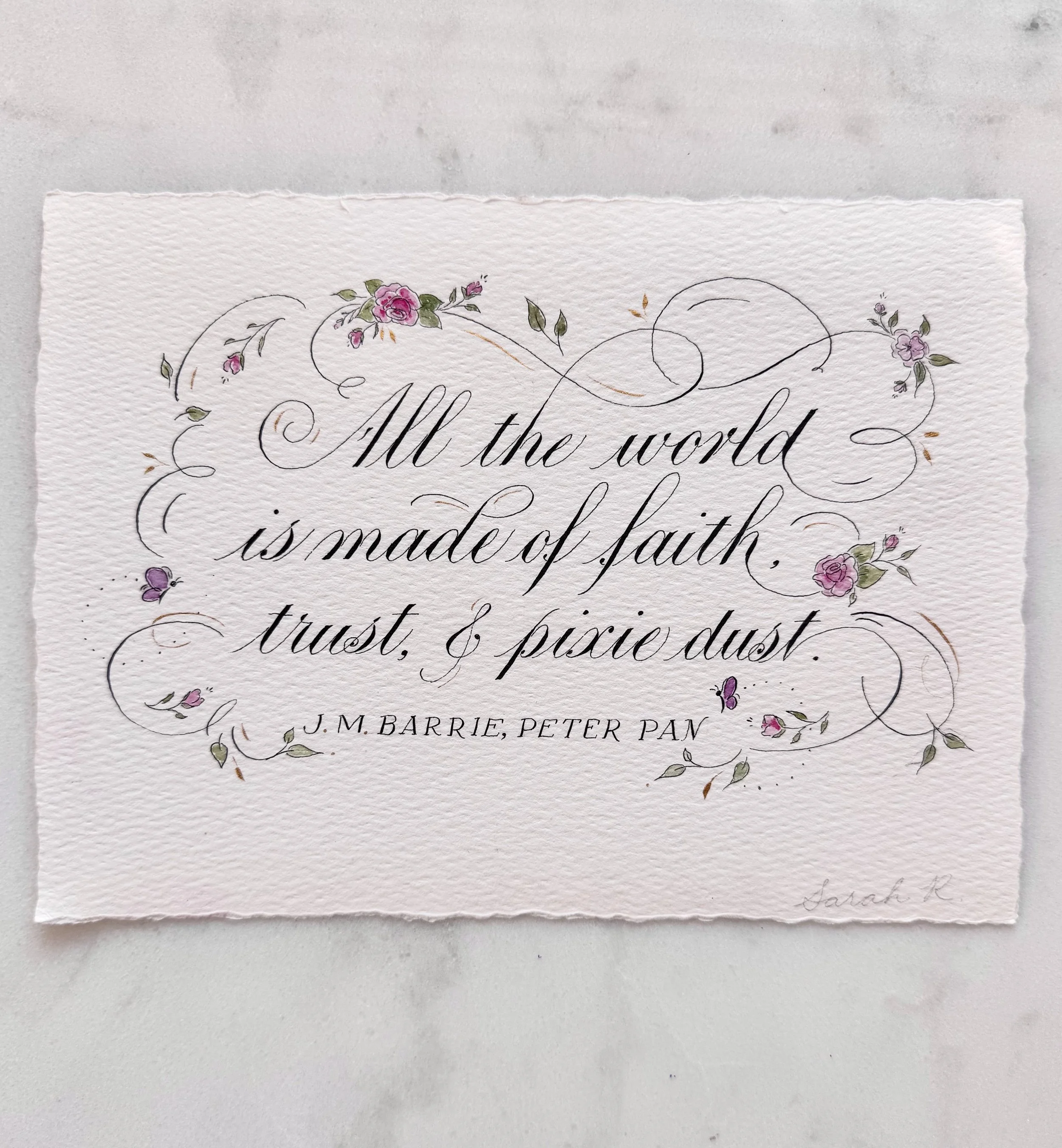 Peter Pan Quote Calligraphy.jpg