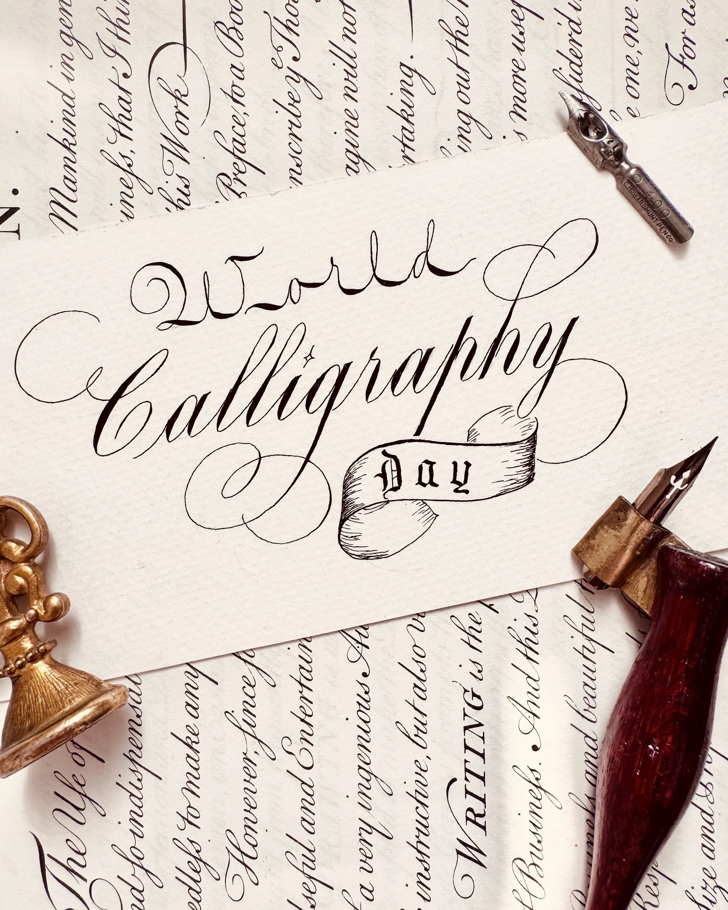 World Calligraphy Day by SarahScript.jpg