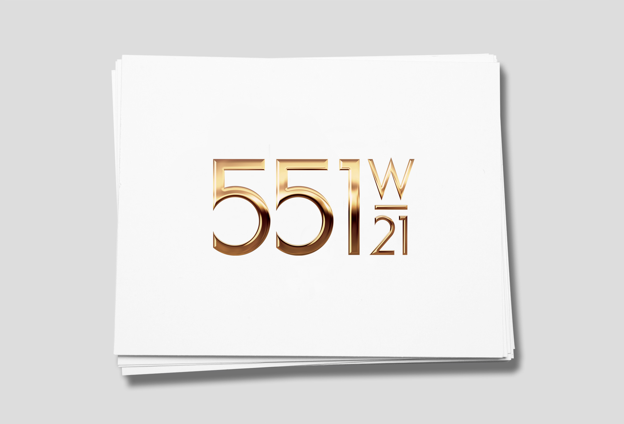Logo for 551 West 21 residences