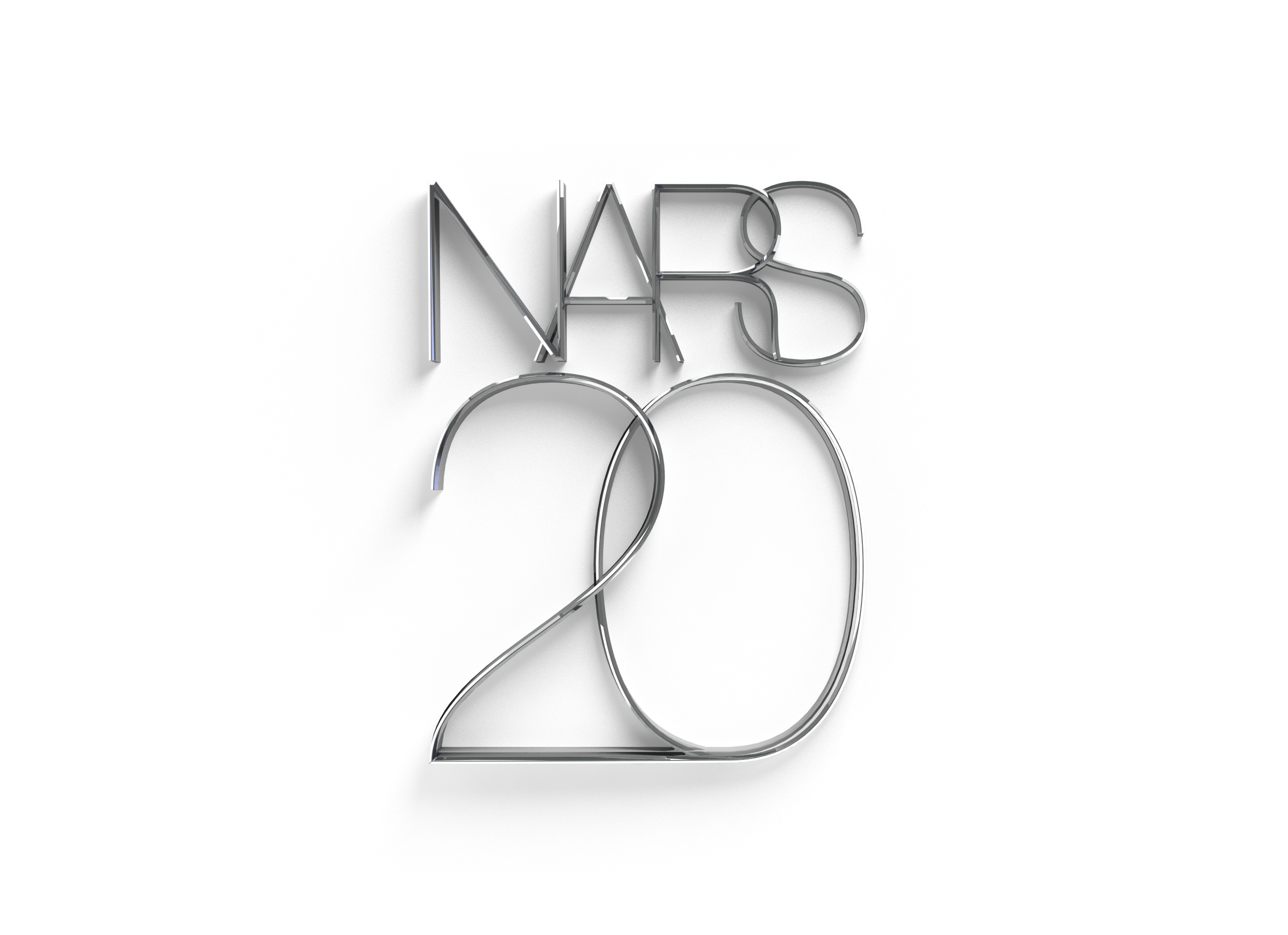 Logo for special 20th anniversary NARS lipstick.