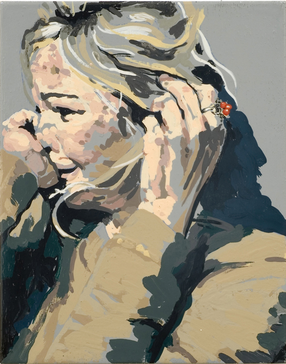 blonde crying